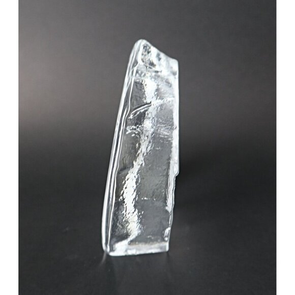 Vintage Crystal Golfer Paperweight Nybro Sweden Gift - Picture 3 of 4